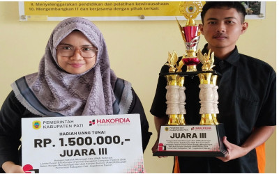 Siswa SMK Negeri 2 Pati Raih Juara 3 Lomba Poster Anti Korupsi pada Peringatan Hakordia 2024